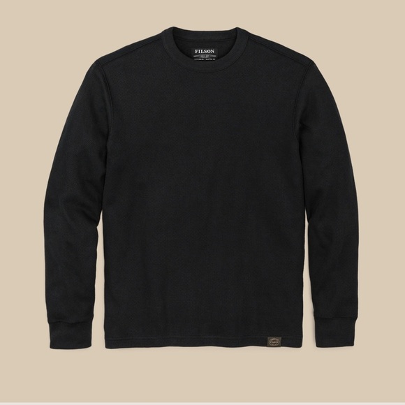 Filson Garment Navy Waffle Knit Thermal Crewneck XXL - Picture 1 of 9